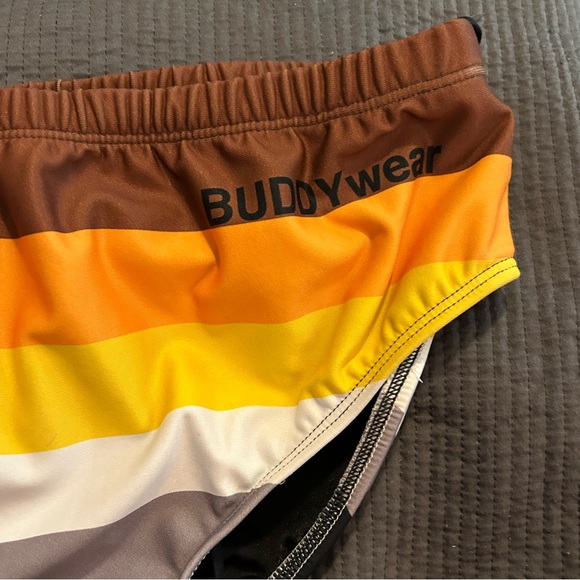 Splish Bear Pride Flag 100% Bear Swim Briefs Size L - 38 W - Picture 5 of 6